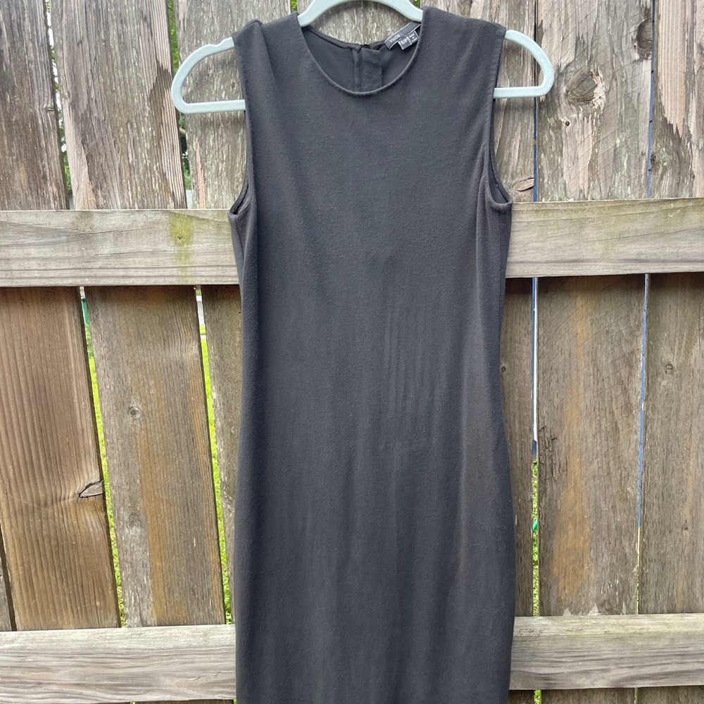 Office Siren grey mid length pencil dress